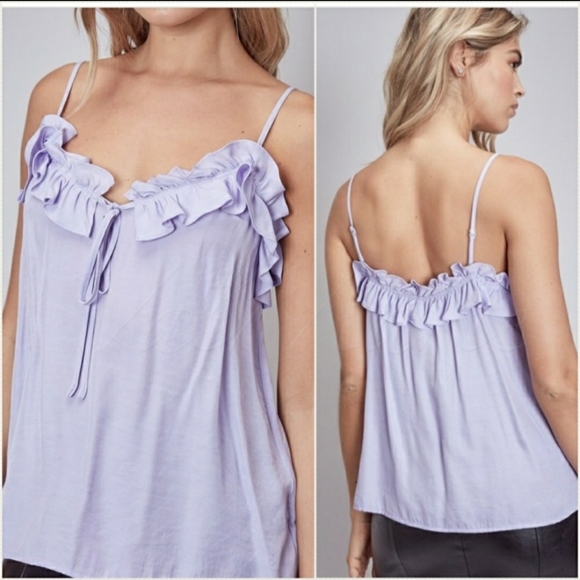 Lilac ruffle top - Picture 2 of 3